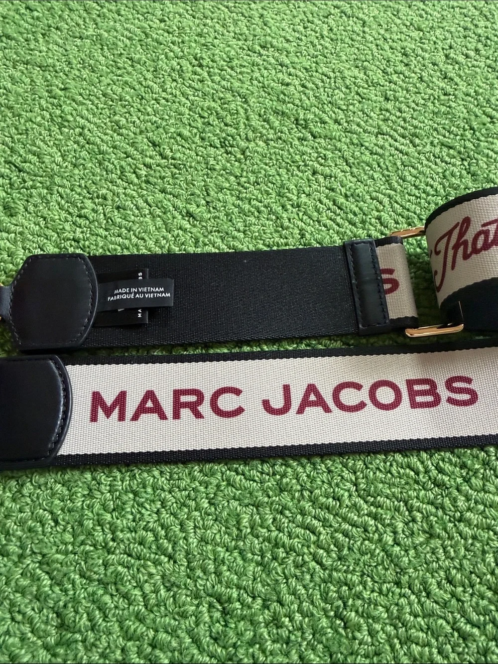 EUC Marc Jacobs x looney tunes. Cream and Black Strap with Red Looney Tunes Logo - Picture 11 of 12